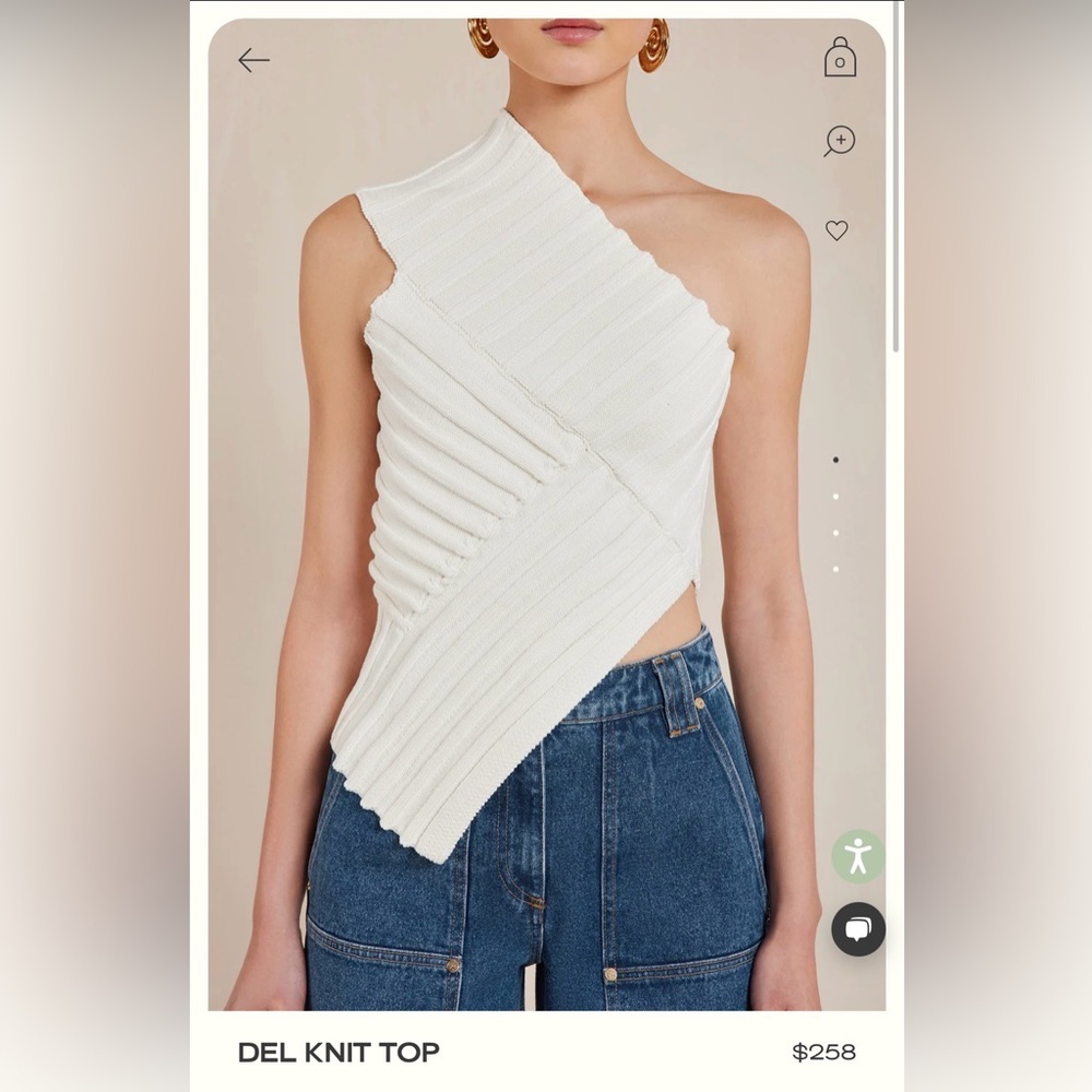 Cult Gaia DEL KNIT TOP